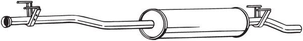 BOSAL 287-485 Centre Muffler