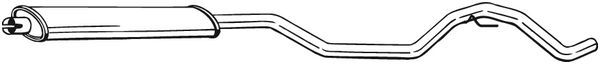 BOSAL 291-003 Centre Muffler