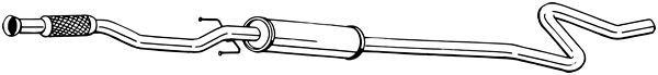 BOSAL 291-071 Centre Muffler