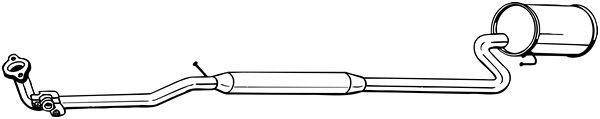 BOSAL 292-023 Centre Muffler