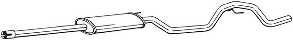 BOSAL 292-039 Centre Muffler