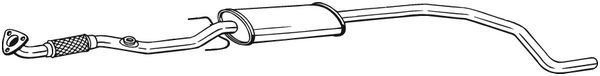 BOSAL 293-305 Centre Muffler