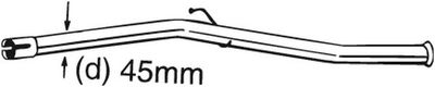 Repair Pipe, catalytic converter BOSAL 889-161