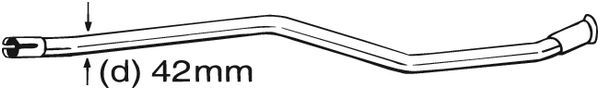 BOSAL 889-533 Repair Pipe, catalytic converter