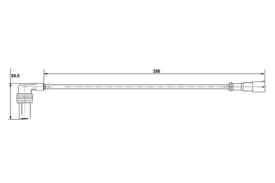Sensor, wheel speed BOSCH 0 265 001 134