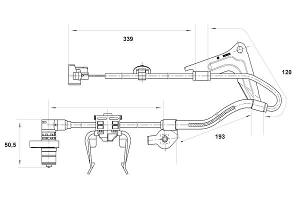 BOSCH 0 265 001 416 Sensor, wheel speed