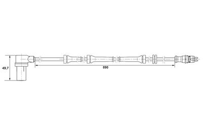 Sensor, wheel speed BOSCH 0 265 006 157