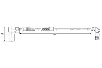 Sensor, wheel speed BOSCH 0 265 006 266
