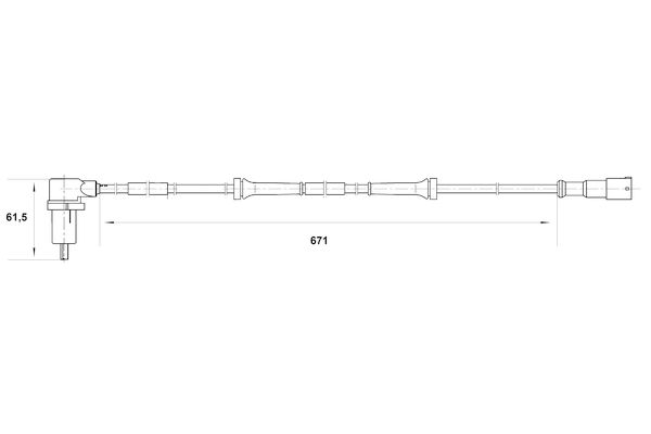 BOSCH 0 265 006 401 Sensor, wheel speed