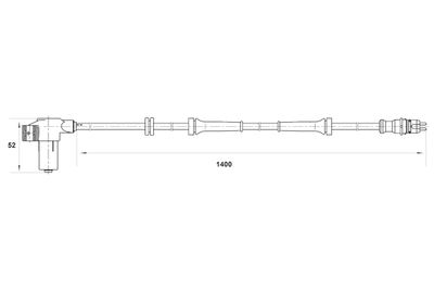 Sensor, wheel speed BOSCH 0 265 006 427
