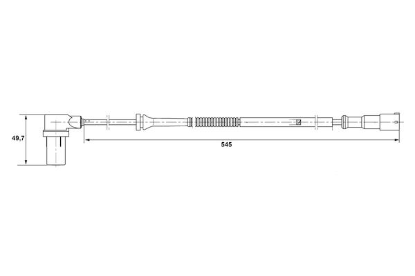BOSCH 0 265 006 593 Sensor, wheel speed