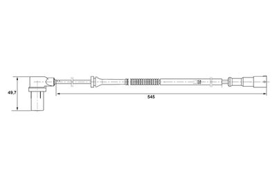 Sensor, wheel speed BOSCH 0 265 006 593