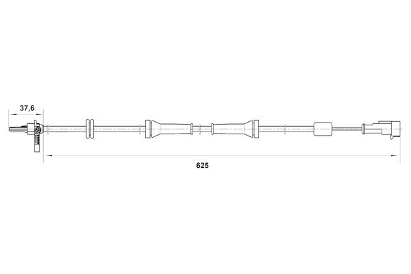 BOSCH 0 265 007 018 Sensor, wheel speed