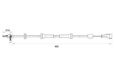 Sensor, wheel speed BOSCH 0 265 007 018