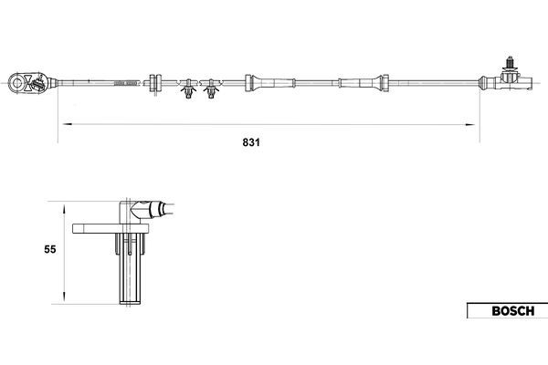 BOSCH 0 265 007 559 Sensor, wheel speed