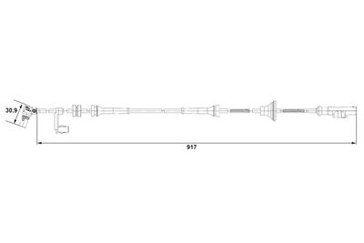 Sensor, wheel speed BOSCH 0 265 007 688