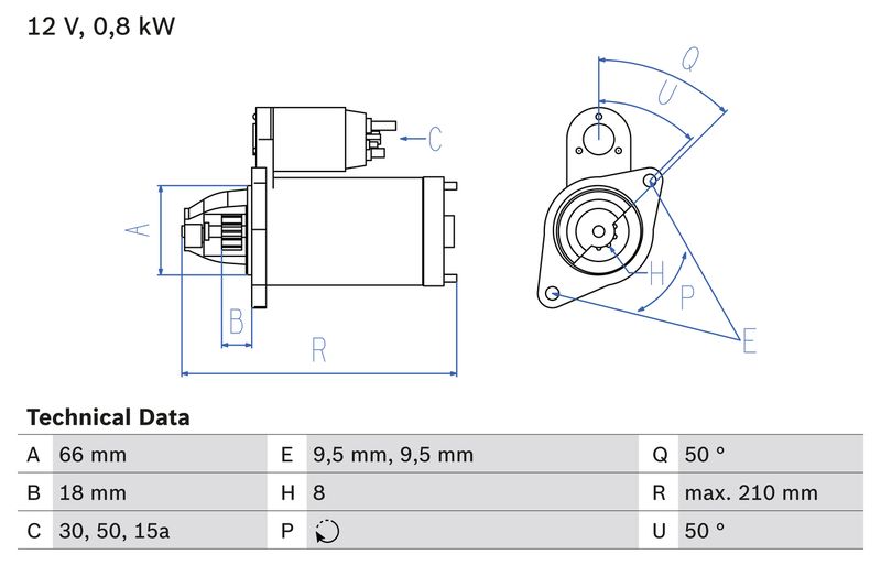 BOSCH 0 986 012 881 Starter