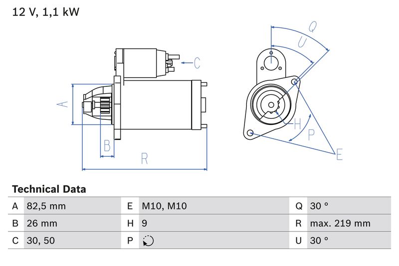BOSCH 0 986 016 380 Starter