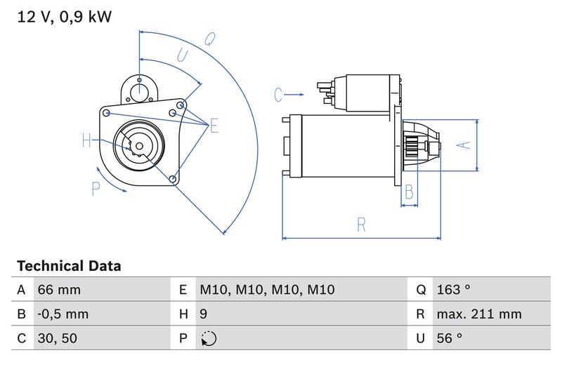 BOSCH 0 986 018 360 Starter