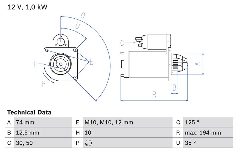 BOSCH 0 986 018 711 Starter