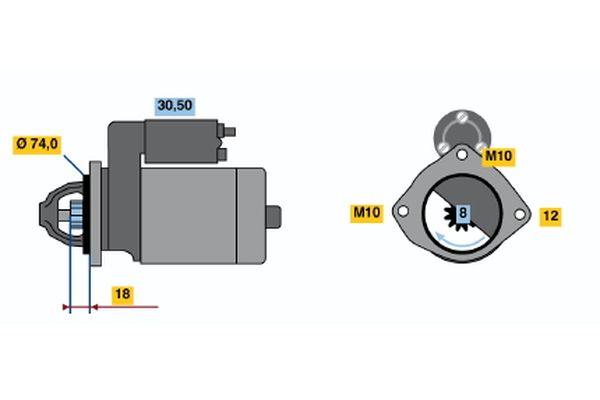 BOSCH 0 986 018 721 Starter