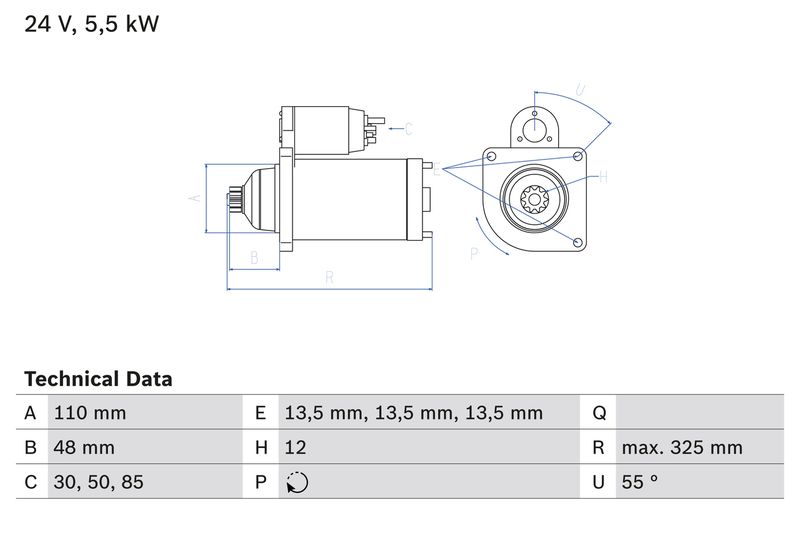 BOSCH 0 986 022 260 Starter