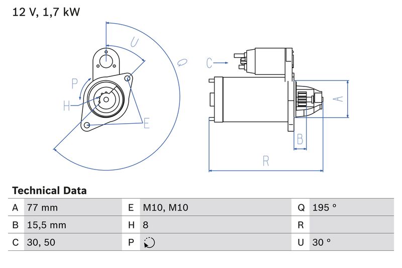 BOSCH 0 986 023 600 Starter