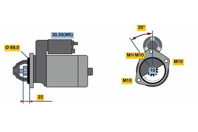 Starter BOSCH 0 986 023 870