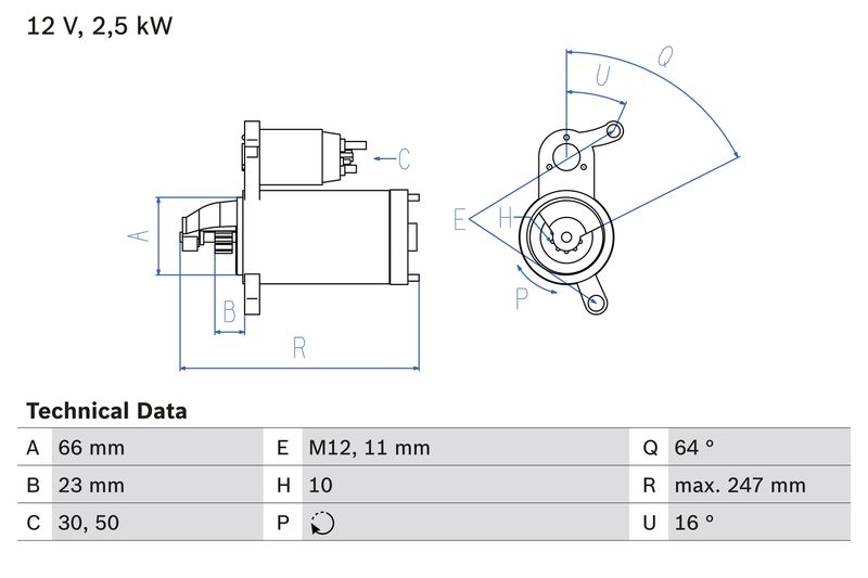 BOSCH 0 986 024 040 Starter