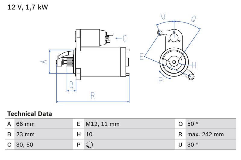 BOSCH 0 986 025 240 Starter