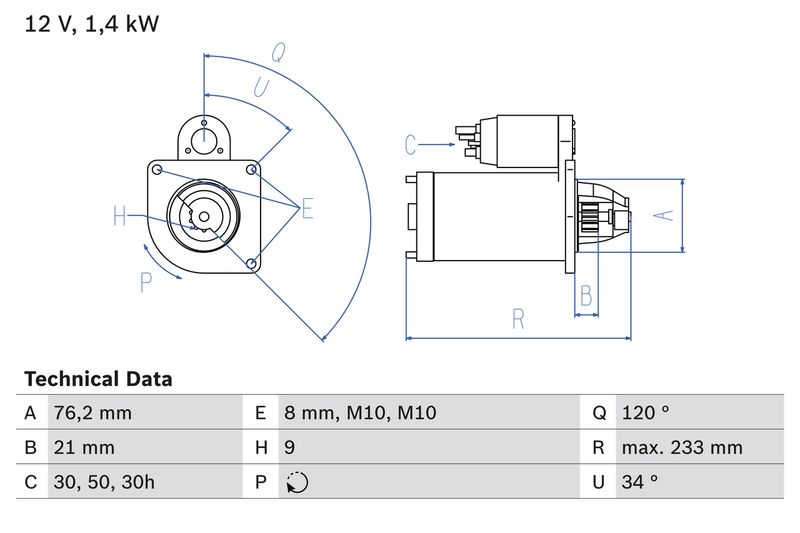 BOSCH 0 986 026 220 Starter
