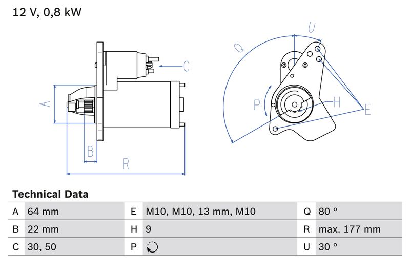 BOSCH 0 986 026 250 Starter