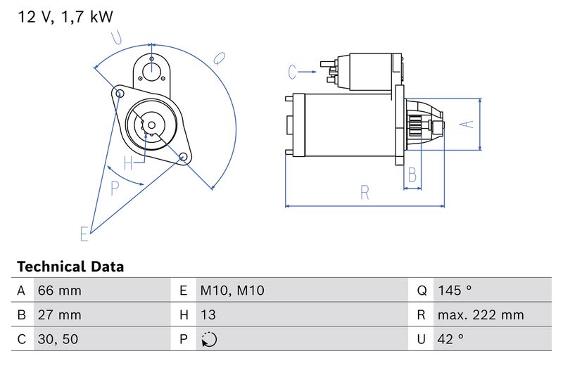 BOSCH 0 986 026 600 Starter