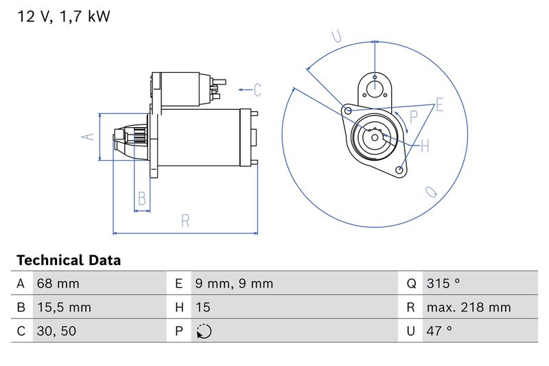 BOSCH 0 986 027 680 Starter