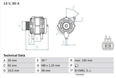 Alternator BOSCH 0 986 042 680