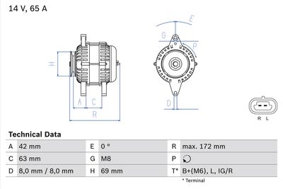 Alternator BOSCH 0 986 049 051