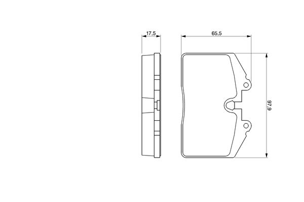 BOSCH 0 986 424 103 Brake Pad Set, disc brake