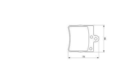 Brake Pad Set, disc brake BOSCH 0 986 424 519
