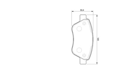 Brake Pad Set, disc brake BOSCH 0 986 424 784