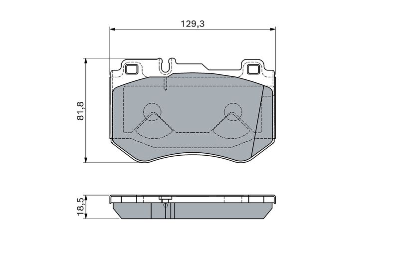 BOSCH 0 986 460 127 Brake Pad Set, disc brake