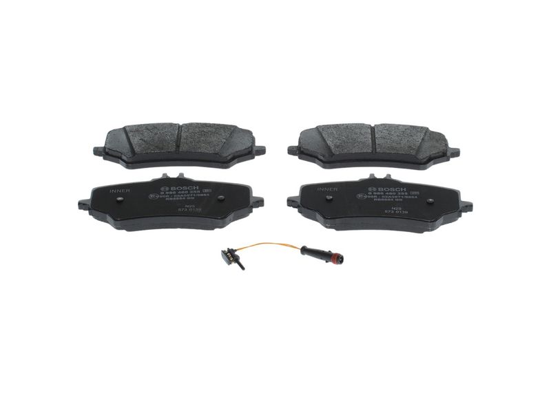 BOSCH 0 986 460 255 Brake Pad Set, disc brake