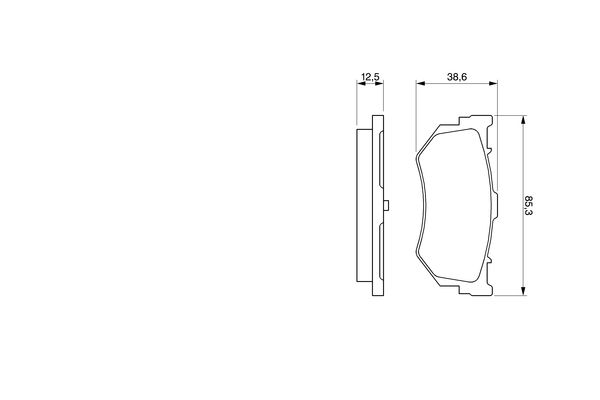BOSCH 0 986 460 992 Brake Pad Set, disc brake