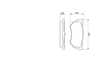 Brake Pad Set, disc brake BOSCH 0 986 460 992