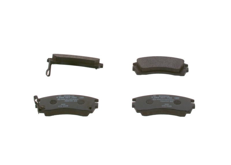 BOSCH 0 986 461 760 Brake Pad Set, disc brake