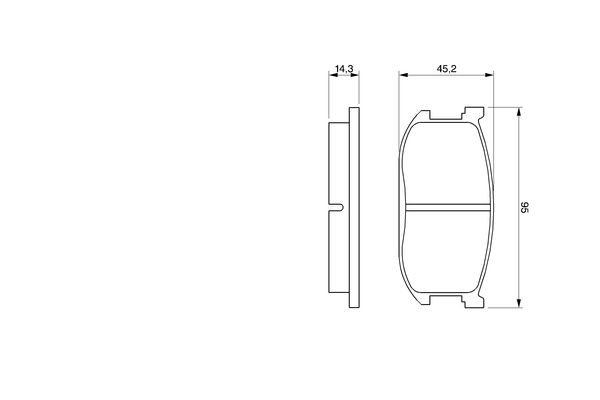BOSCH 0 986 467 602 Brake Pad Set, disc brake