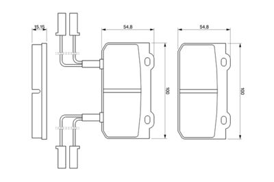 Brake Pad Set, disc brake BOSCH 0 986 469 441