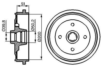 Brake Drum BOSCH 0 986 477 053