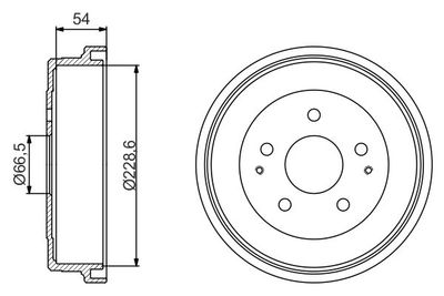 Brake Drum BOSCH 0 986 477 230