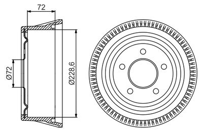 Brake Drum BOSCH 0 986 477 245