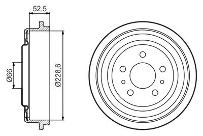 Brake Drum BOSCH 0 986 477 248